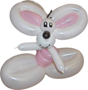 Diddl Mouse with balloons - a balloon animal